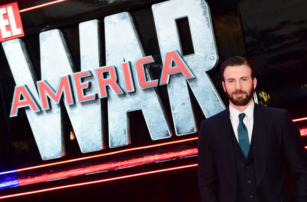 Picture of Chris Evans, the actor from Captain America and Avengers movies who the authors reference in their piece.