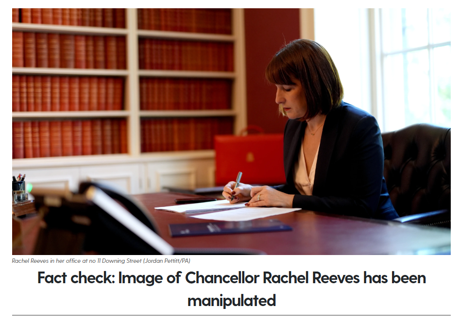 One of the main fact checks that PA Media's fact checking department had to examine ahead of Rachel Reeves' announcement of the Autumn Budget.